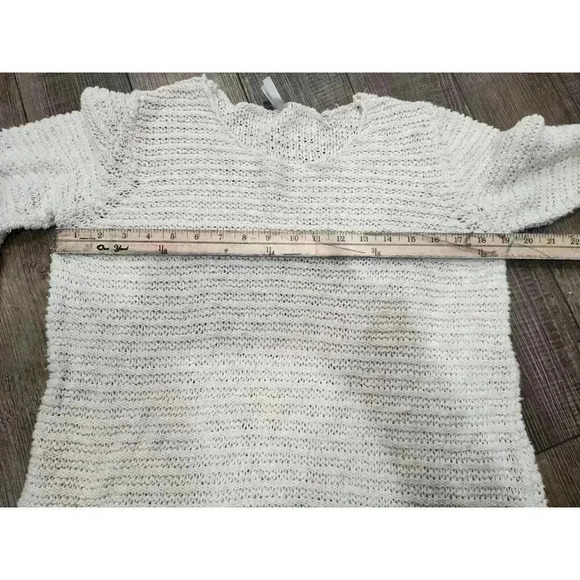 Vanity Womens Ivory Lace Bottom Sweater Size XL - Picture 6 of 7